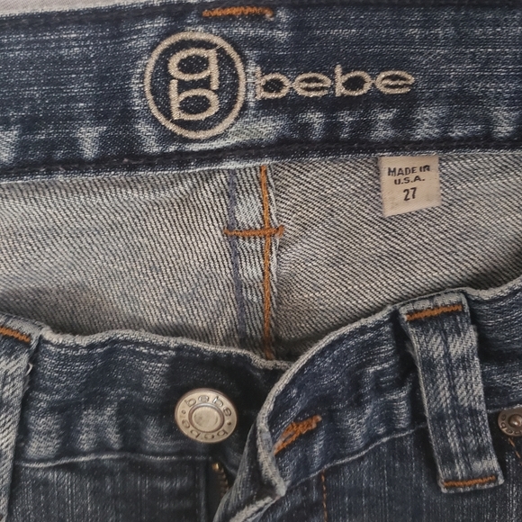 Vintage Bebe Jeans- Caren Embroidered Icon, sz. 27 - Picture 6 of 16